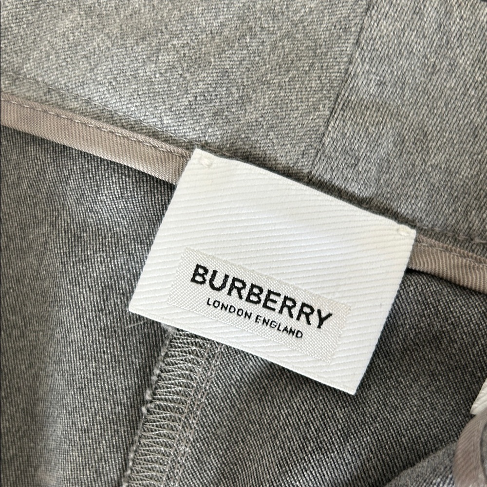 Burberry Gray Tailored Stretch Waistband Pants Equestrian ridingpants US 2 - Picture 3 of 16